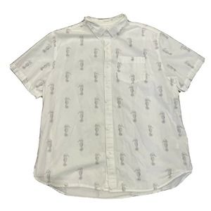Old Navy Mens XXL Slim Fit Short Sleeve Button Up